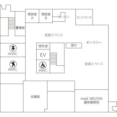 館内地図1F